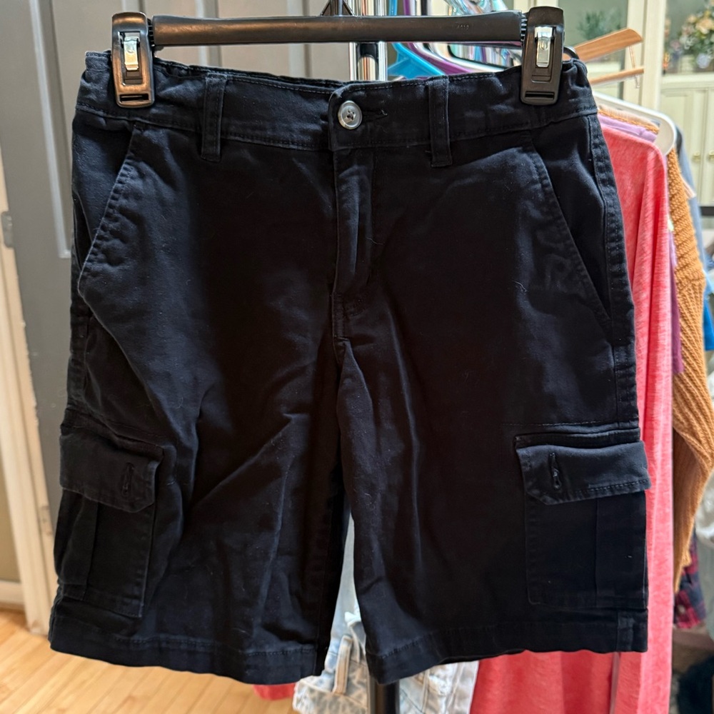 Arizona Jean Company 14 Husky Black Twill Cargo Shorts